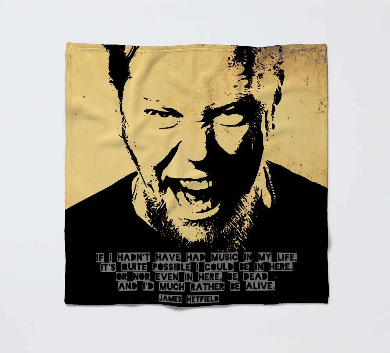 James Hetfield Citazione coperta in pile da Gunawan Rb