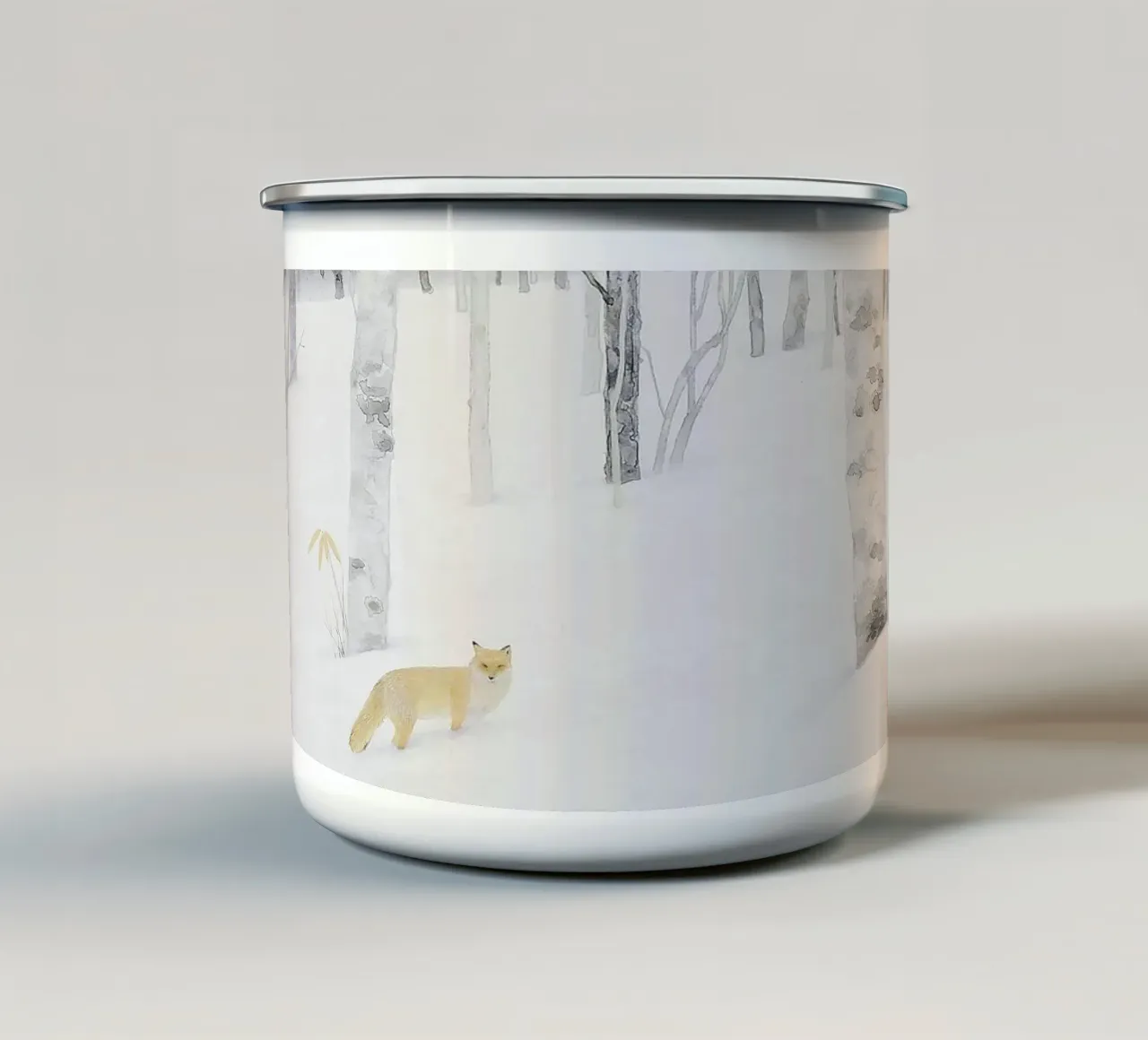 volpe tazza in smalto da Noji-Mikiko