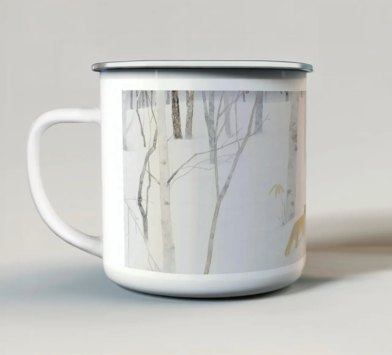 volpe tazza in smalto da Noji-Mikiko