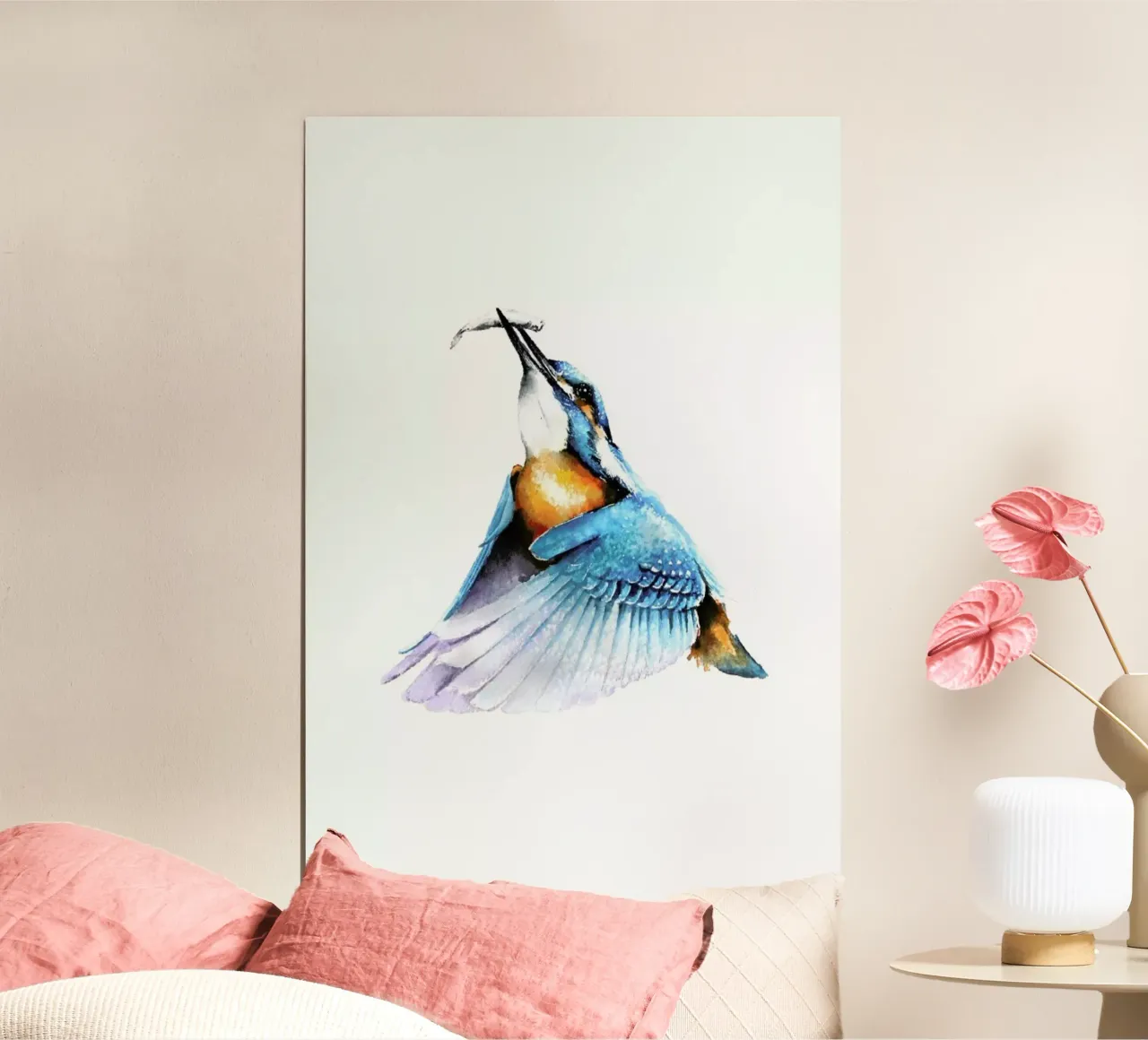 Flying Kingfisher carta hahnemühle da Karolina Kijak