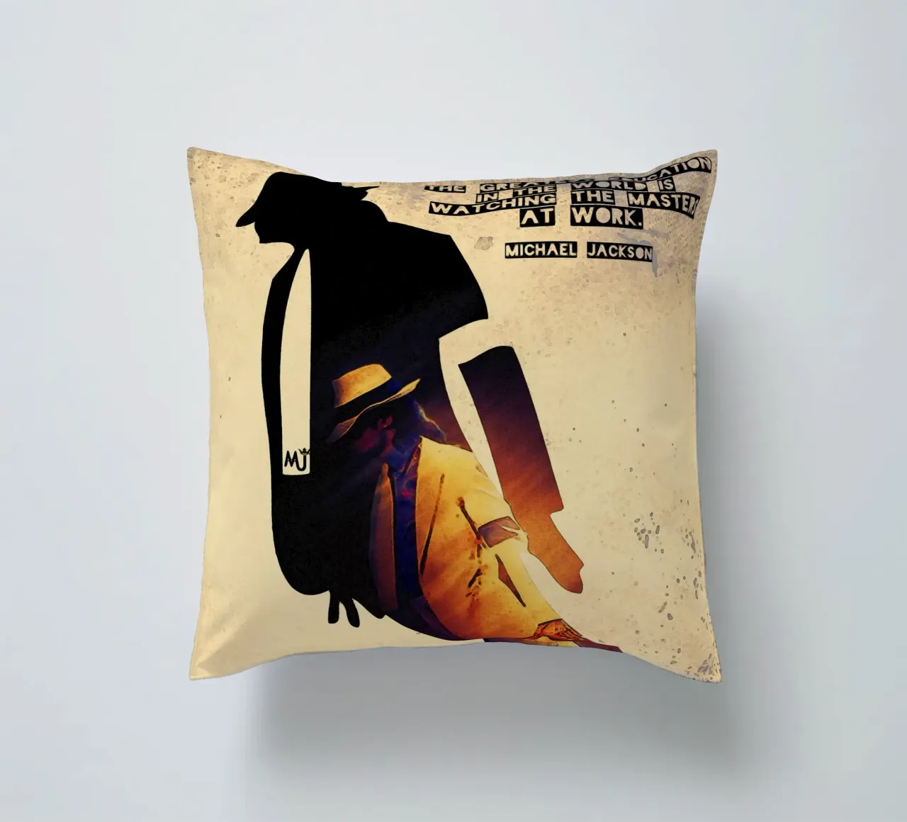 Michael Jackson Quote cuscino da Gunawan Rb