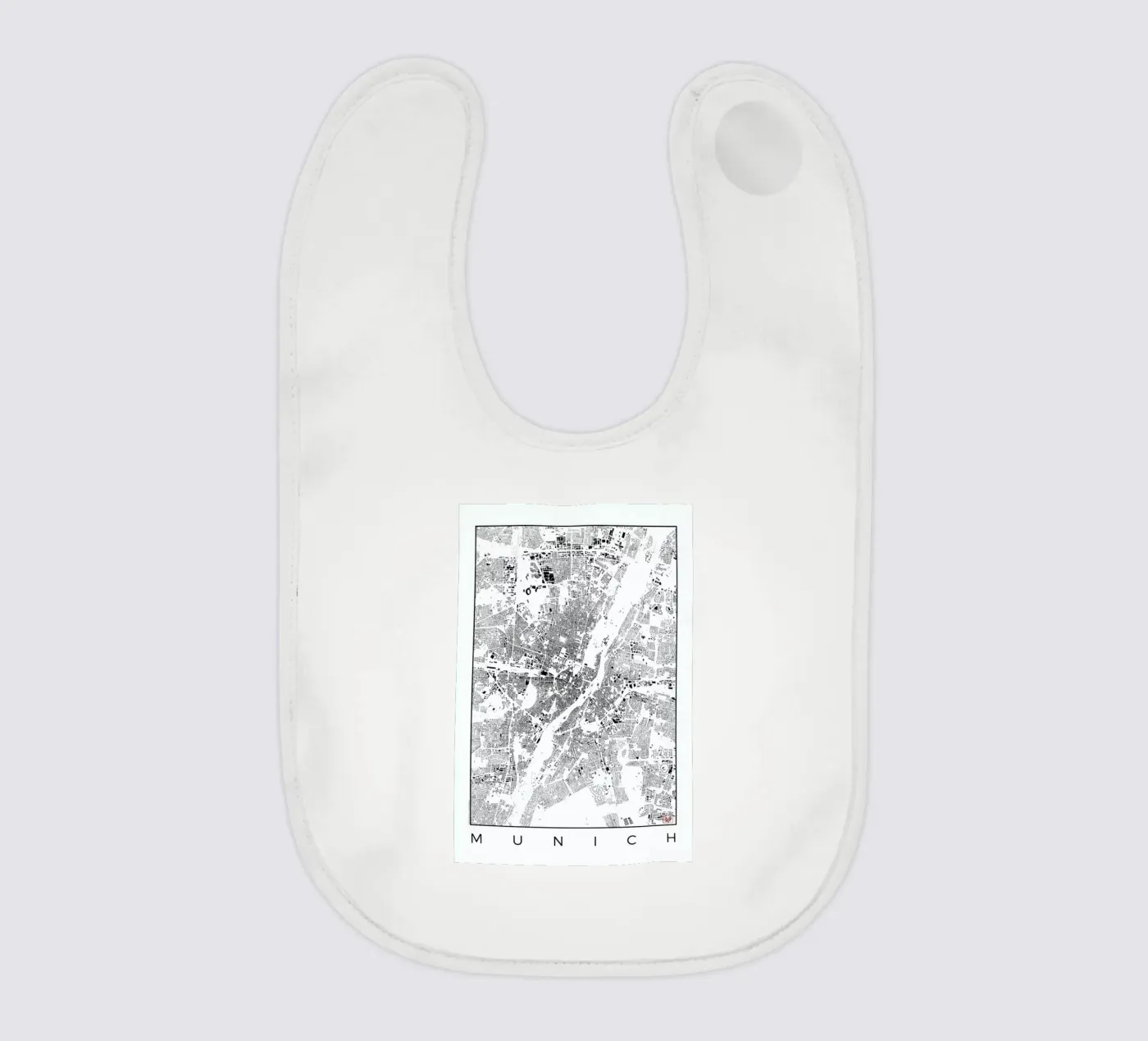 Munich Map Schwarzplan Babylätzchen von Hubert Roguski