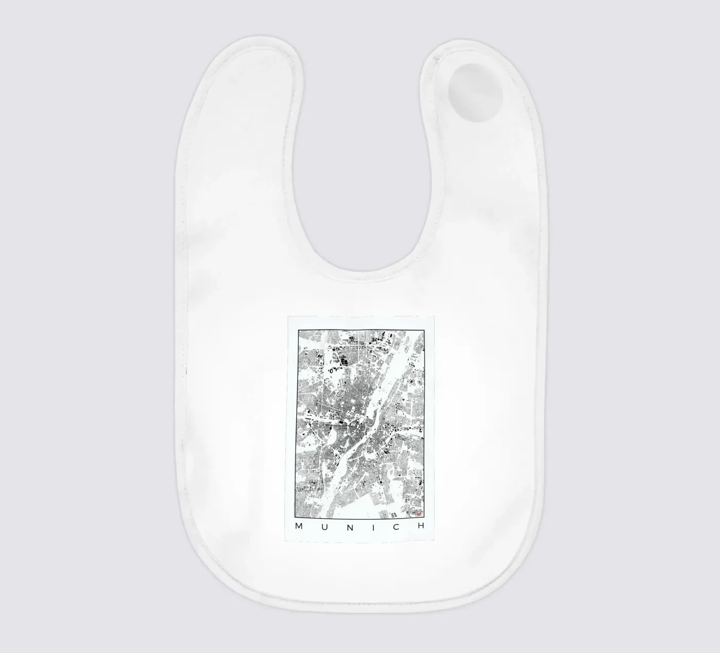 Munich Map Schwarzplan Babylätzchen von Hubert Roguski