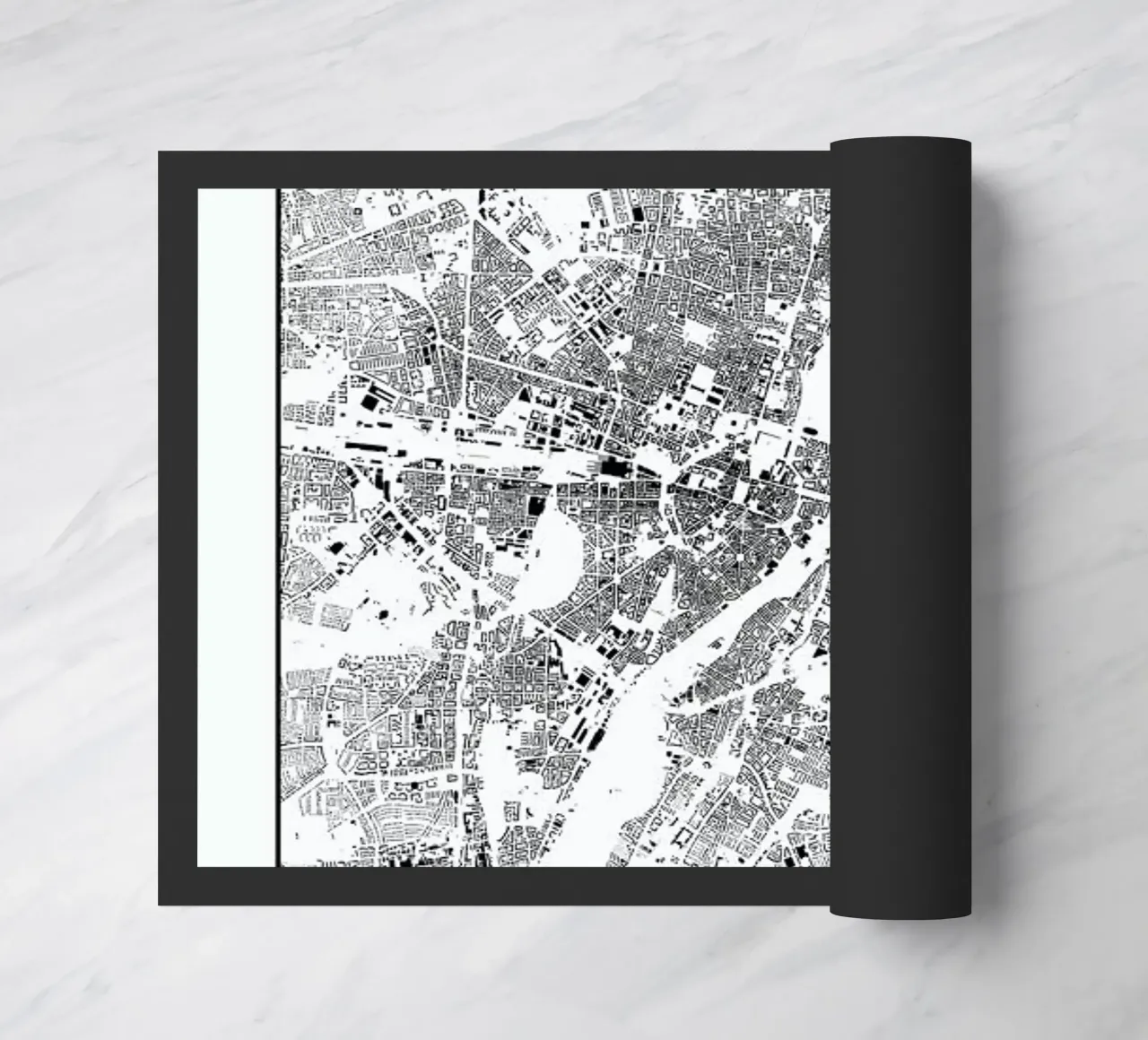 Munich Map Schwarzplan zerbino da Hubert Roguski