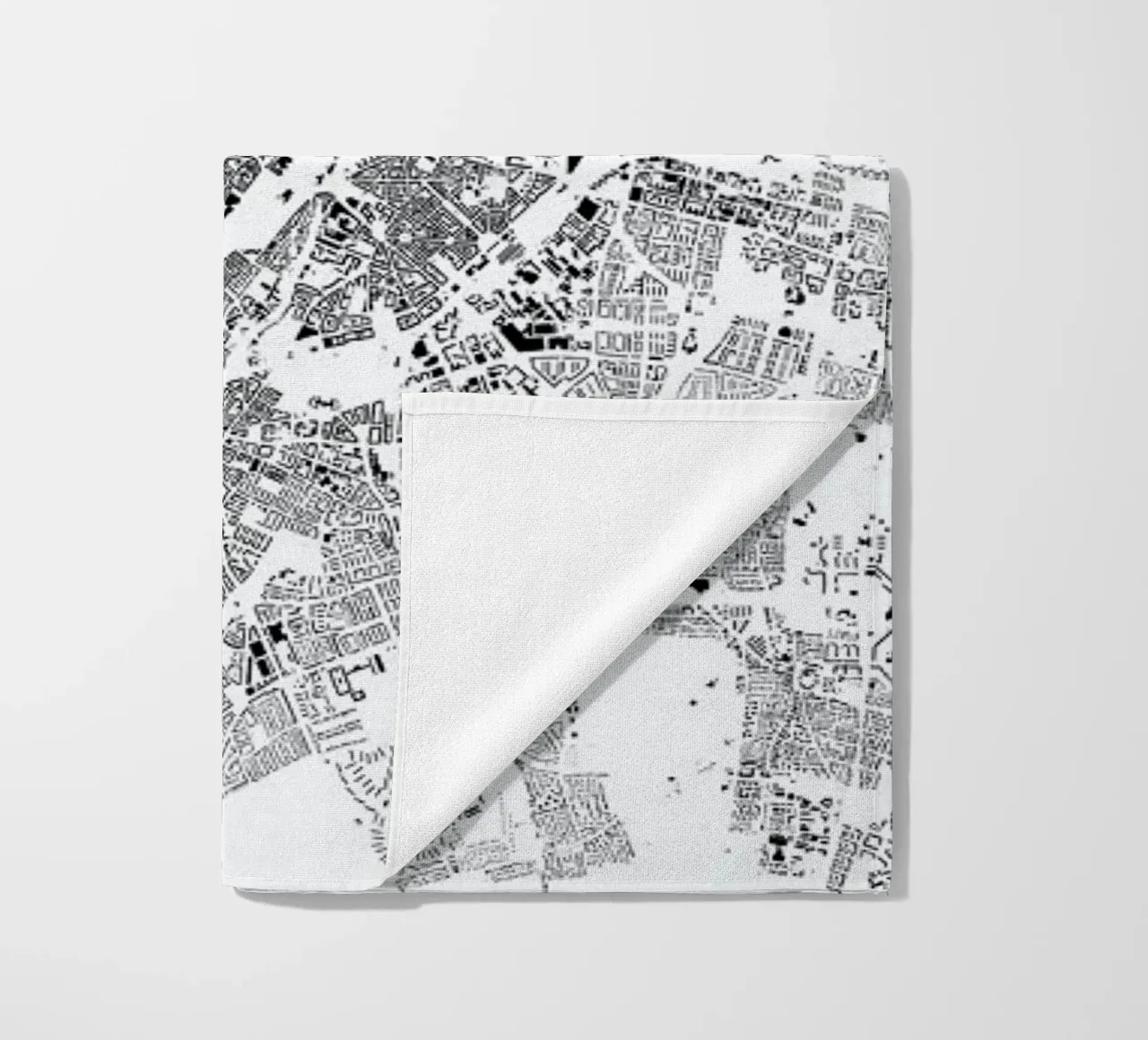 Munich Map Schwarzplan telo mare da Hubert Roguski