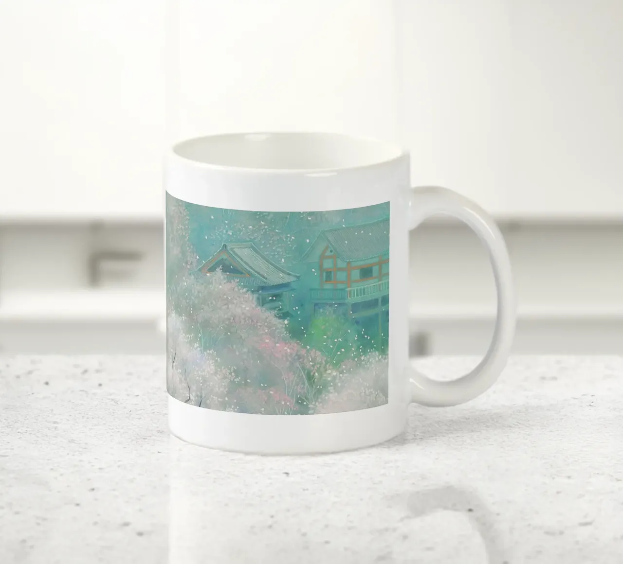 foresta primaverile tazza in ceramica da Noji-Mikiko