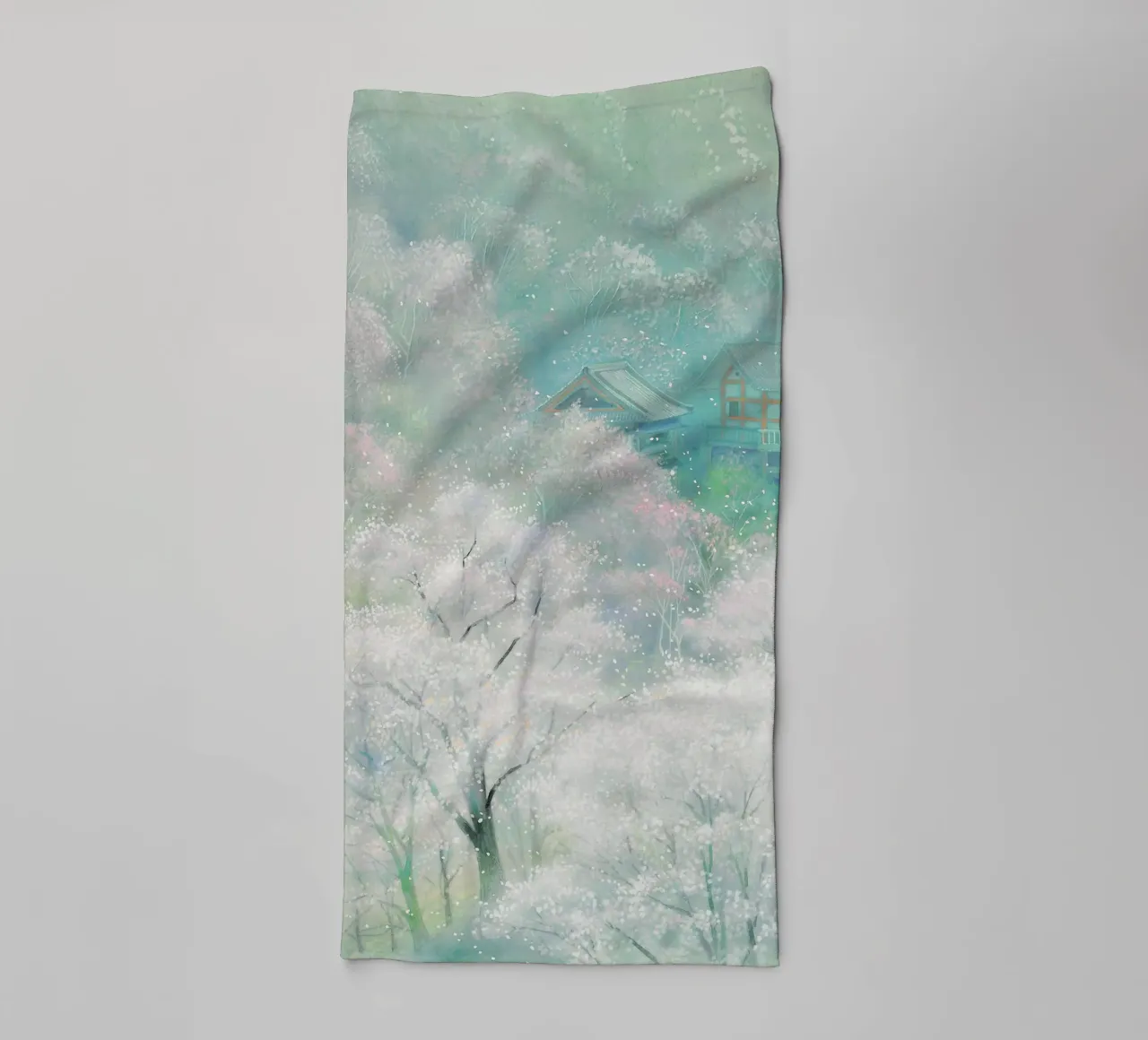 springforest towel by Noji-Mikiko