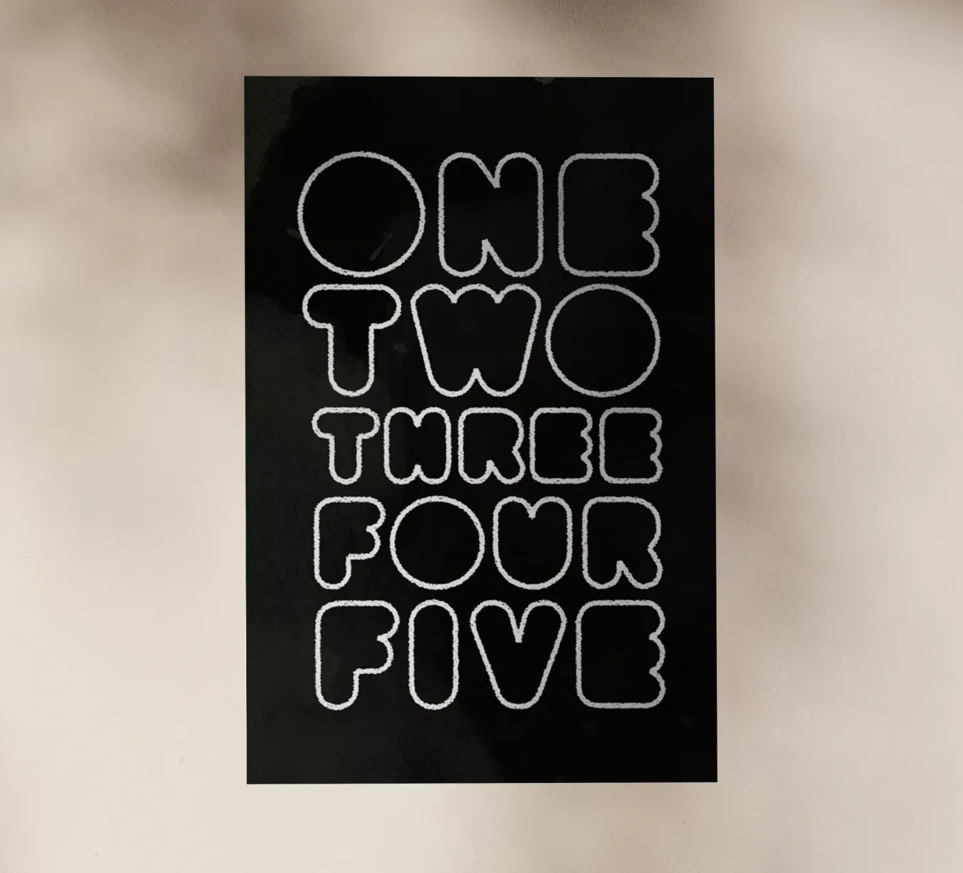 One Through Five backlit folie van Summerchamps