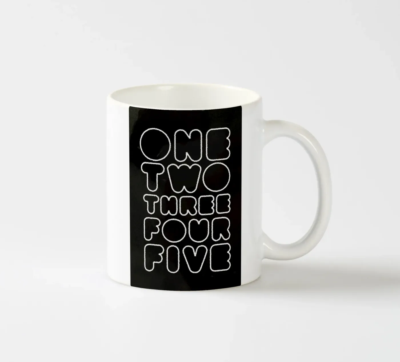 One Through Five ceramic mug by Summerchamps