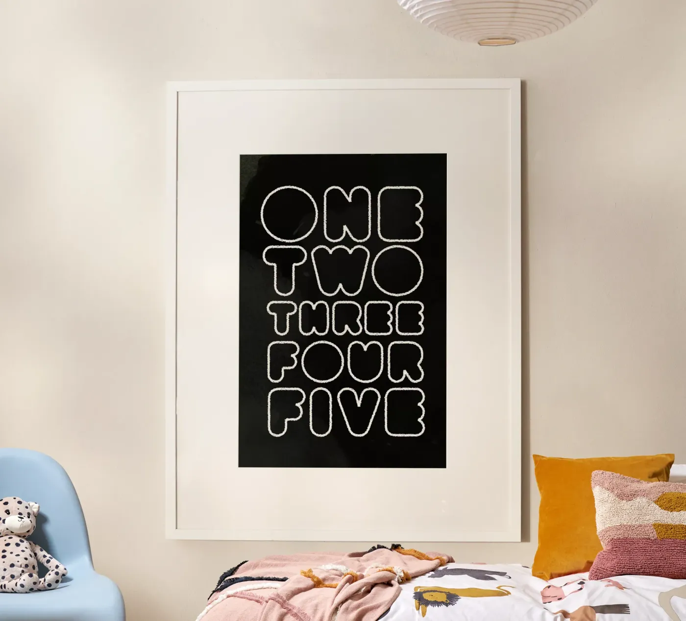 One Through Five Poster von Summerchamps