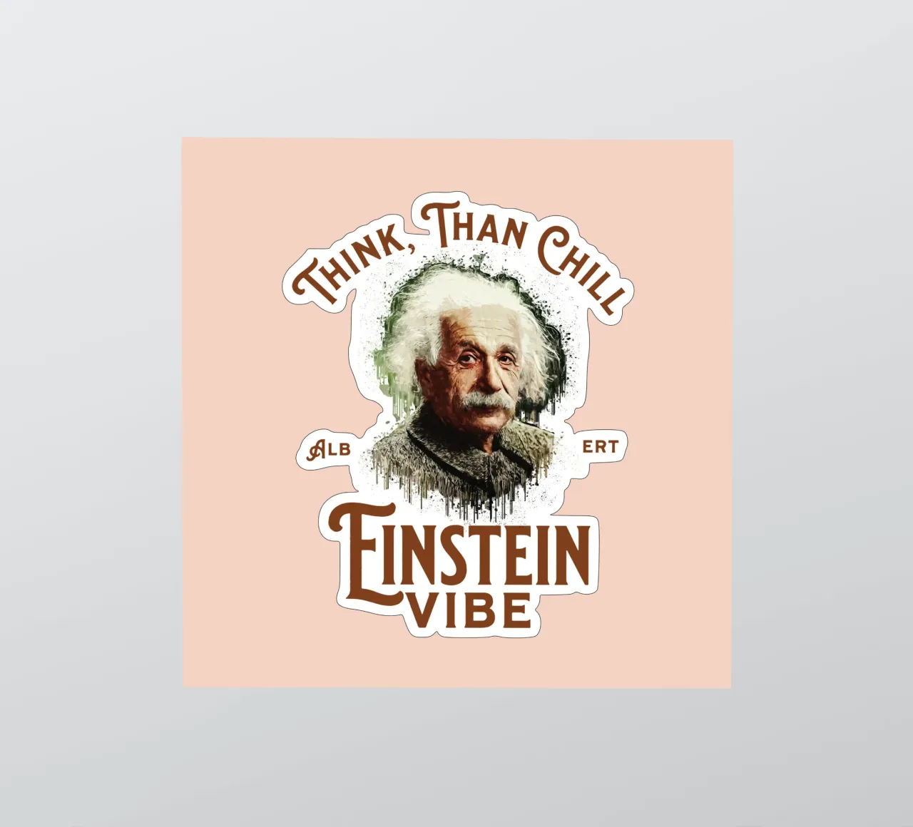 Einstein vibra pegatina de Gunawan Rb