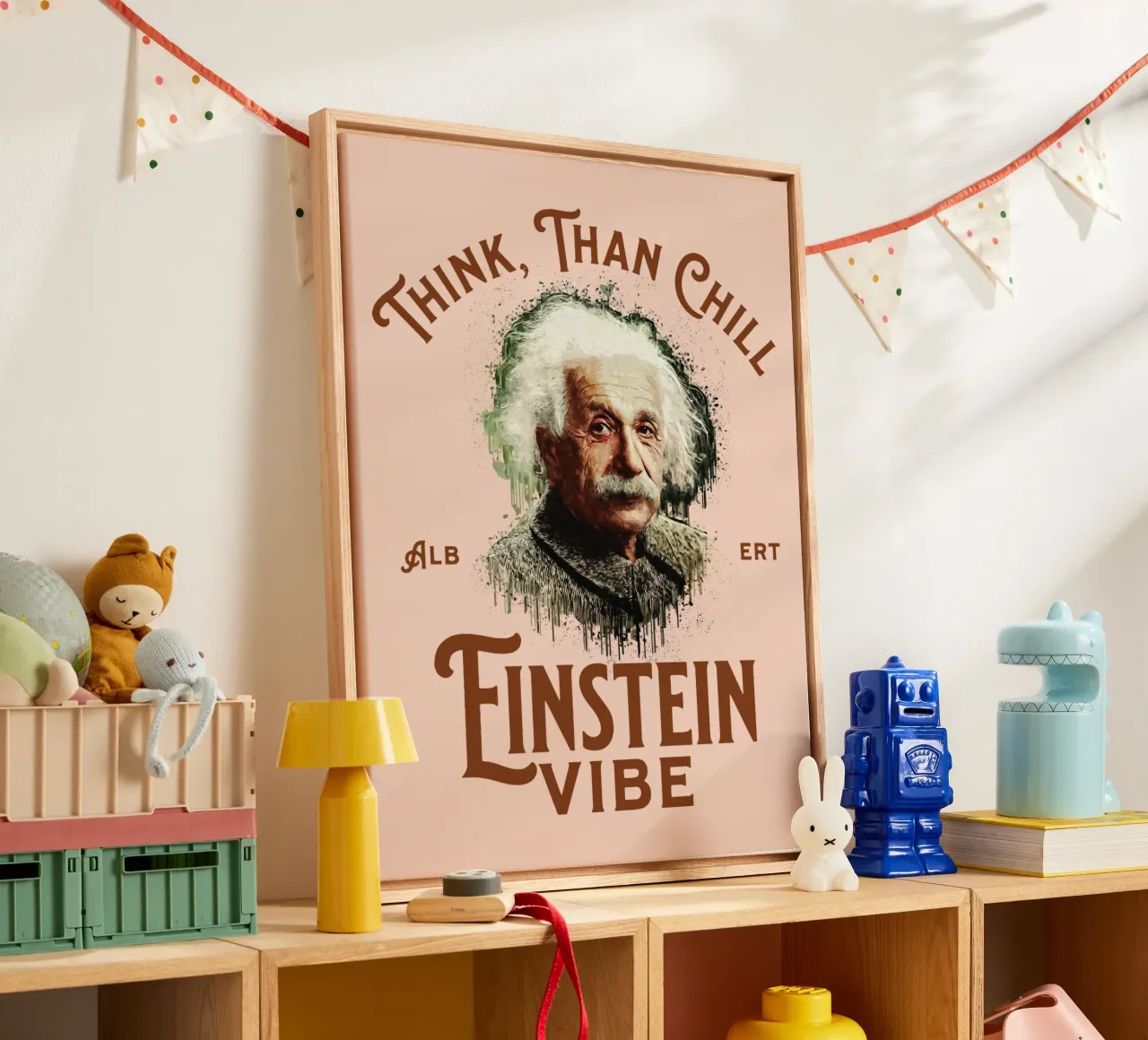 Vibrazione di Einstein tela con Cornice a cassetta da Gunawan Rb