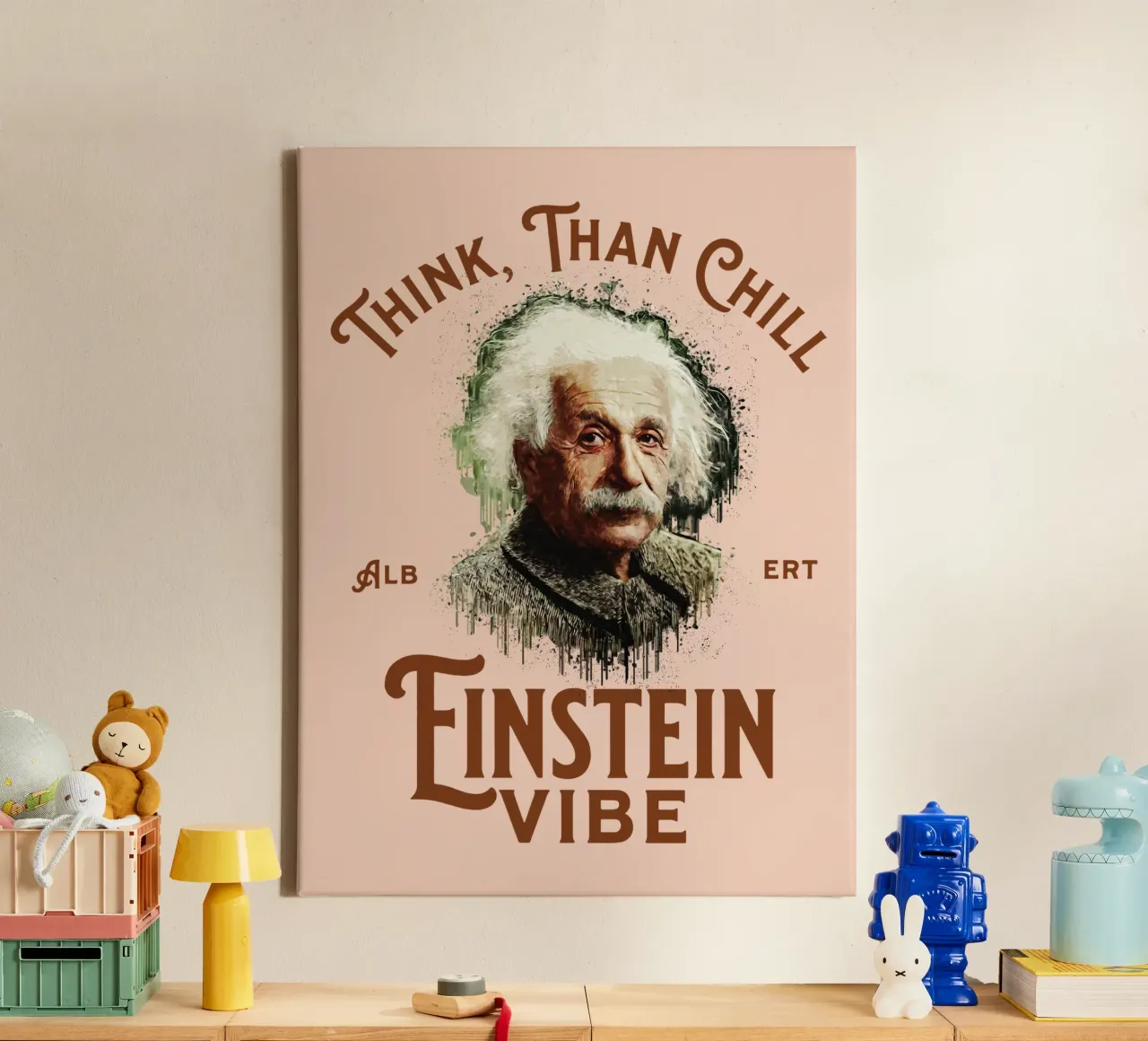 Vibrazione di Einstein tela con Cornice a cassetta da Gunawan Rb
