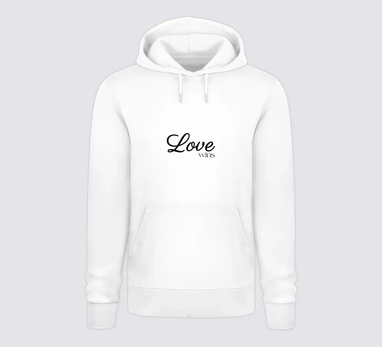 L'amore vince felpa con cappuccio da YV TYPOGRAPHY