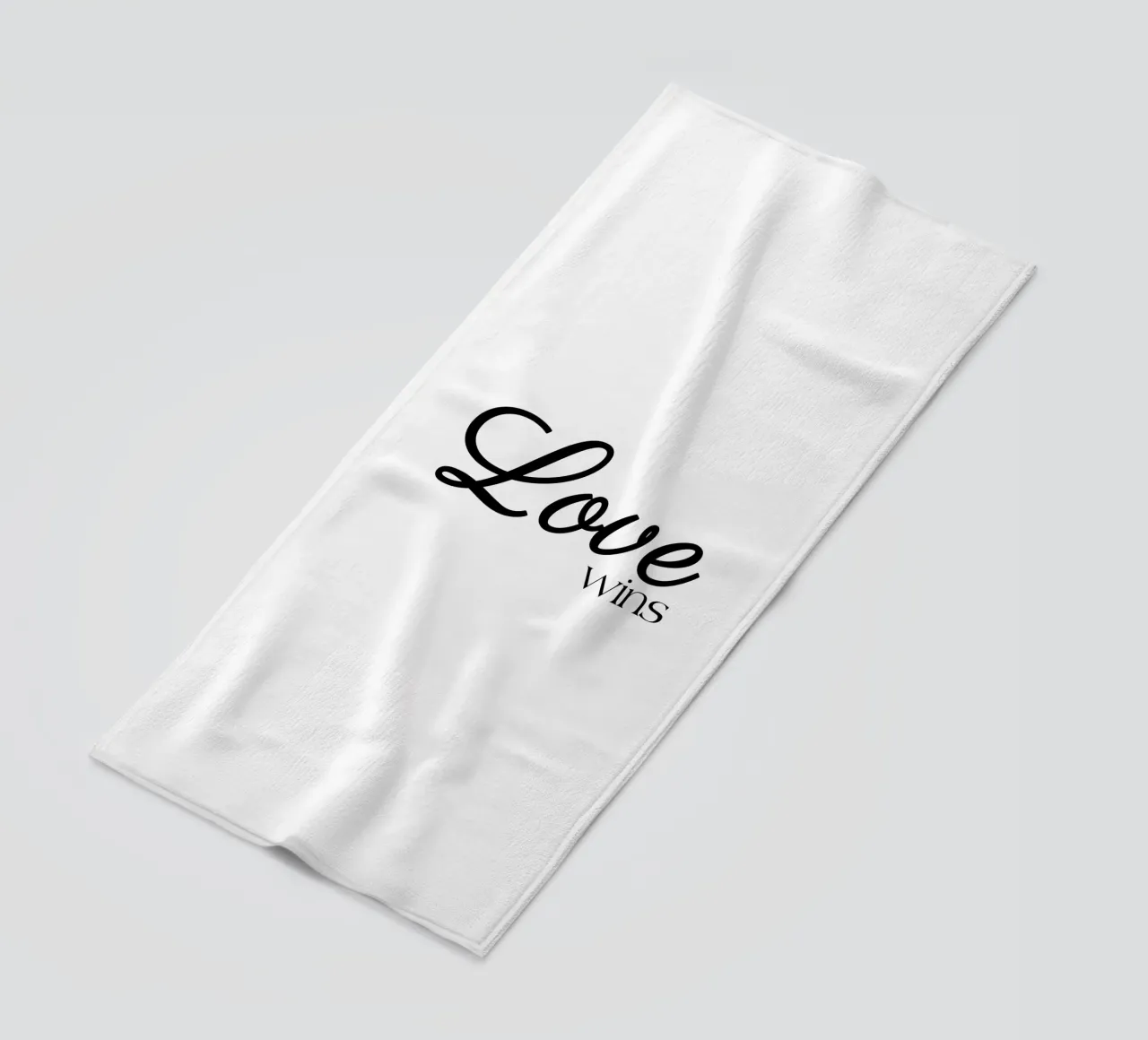 L'amore vince telo mare da YV TYPOGRAPHY