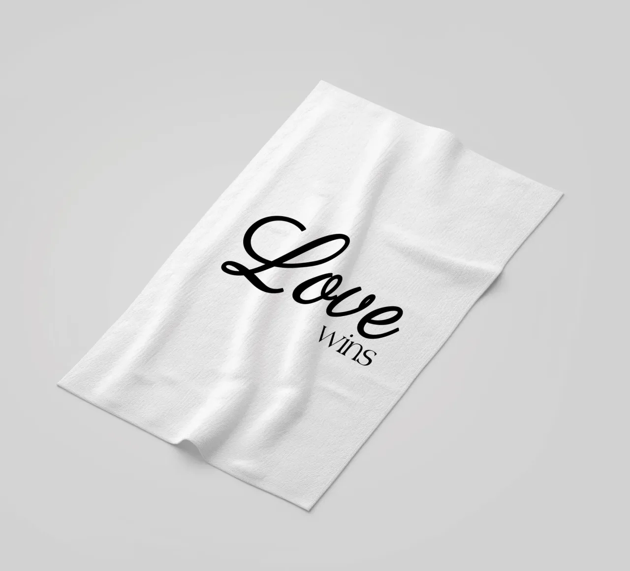 L'amore vince telo mare da YV TYPOGRAPHY