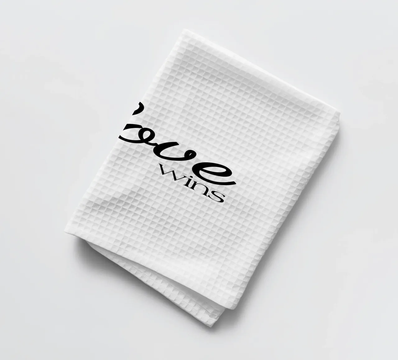 L'amore vince canovaccio da cucina da YV TYPOGRAPHY