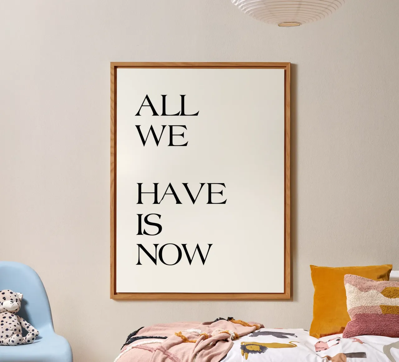 All We Have Is Now alu-dibond by YV TYPOGRAPHY