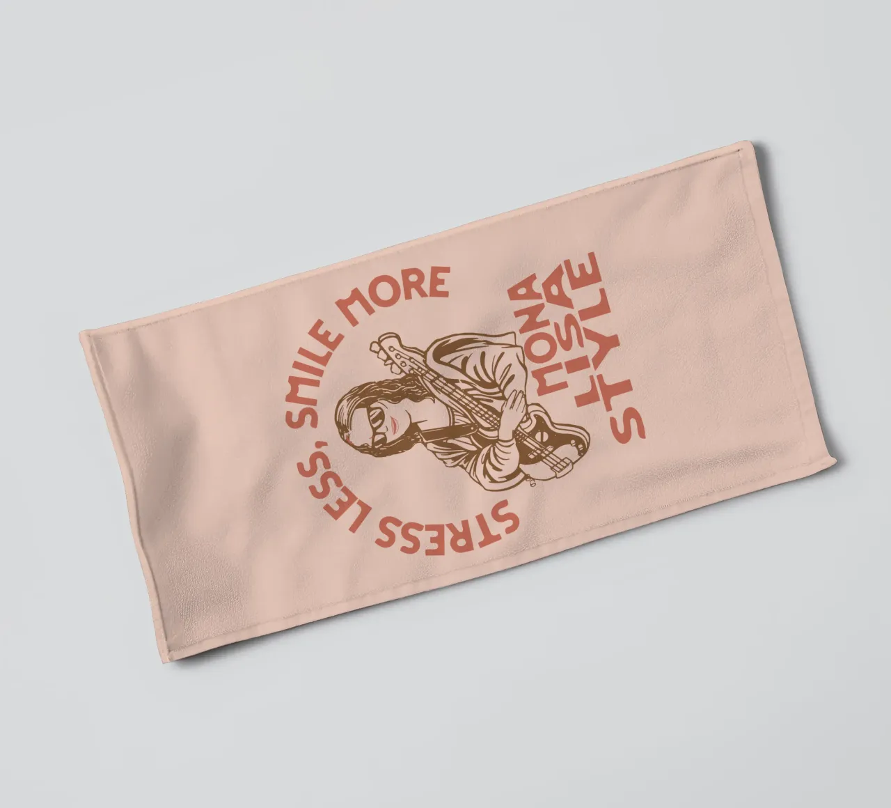 Mona Lisa Style towel by Gunawan Rb
