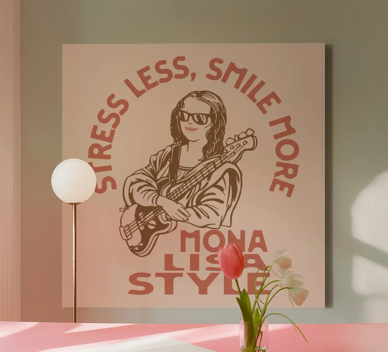 Stile Monna Lisa tela con Cornice a cassetta da Gunawan Rb