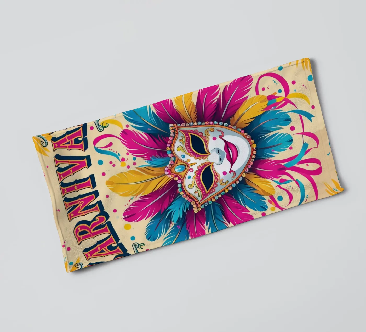 Carnaval badhanddoek van 🎁 NOBELART