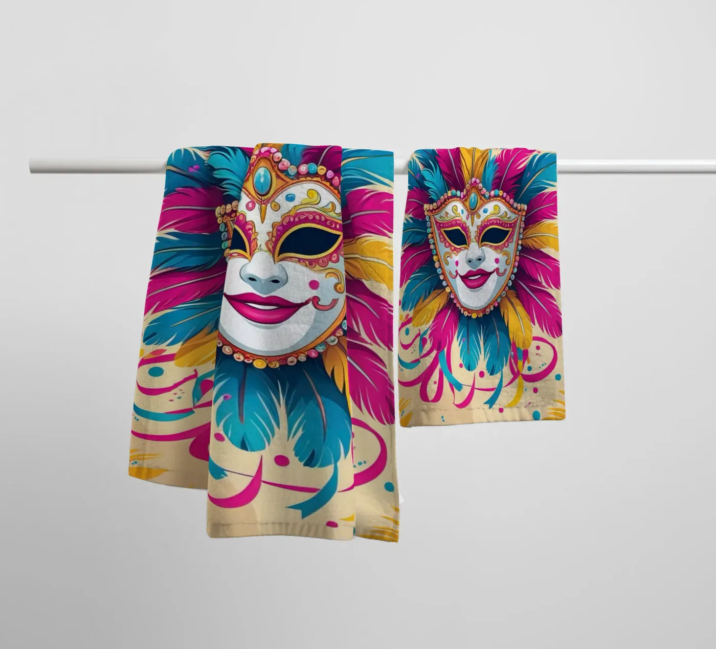 Carnaval badhanddoek van 🎁 NOBELART