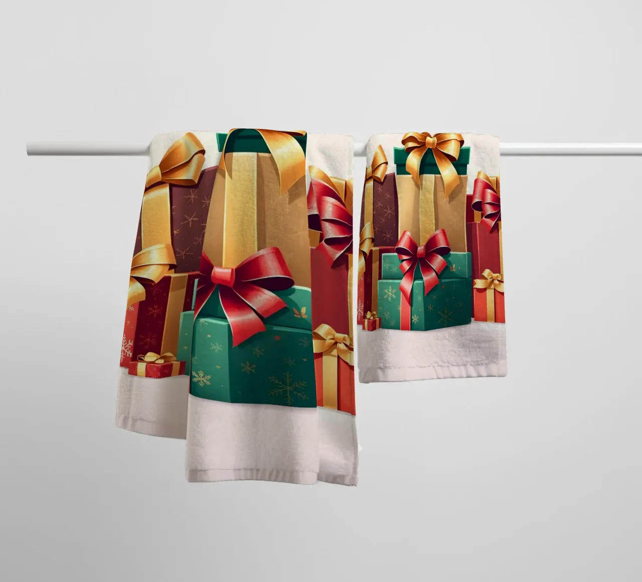 Una vivace collezione di scatole regalo splendidamente confezionate asciugamano da bagno da DesignDoodle