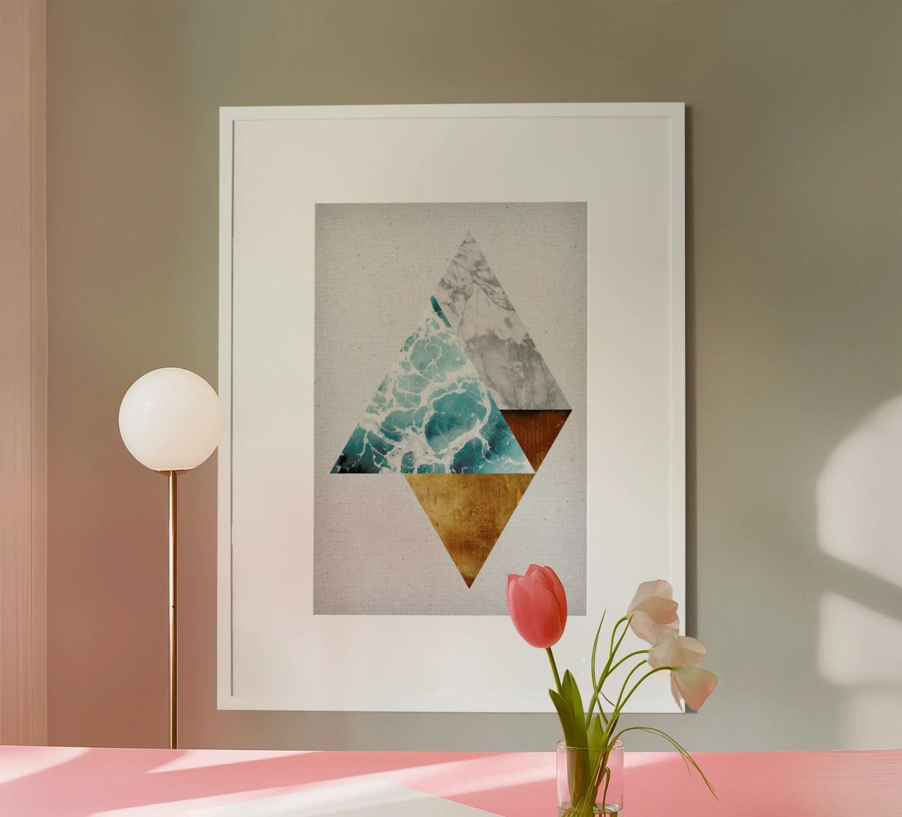 Copper 01 poster with plastic frame by Froilein Juno