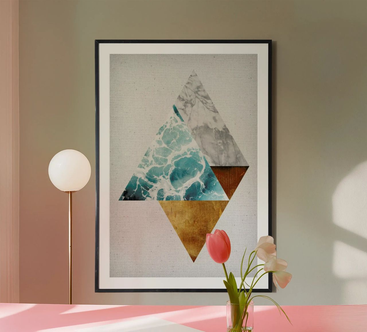 Copper 01 poster with plastic frame by Froilein Juno