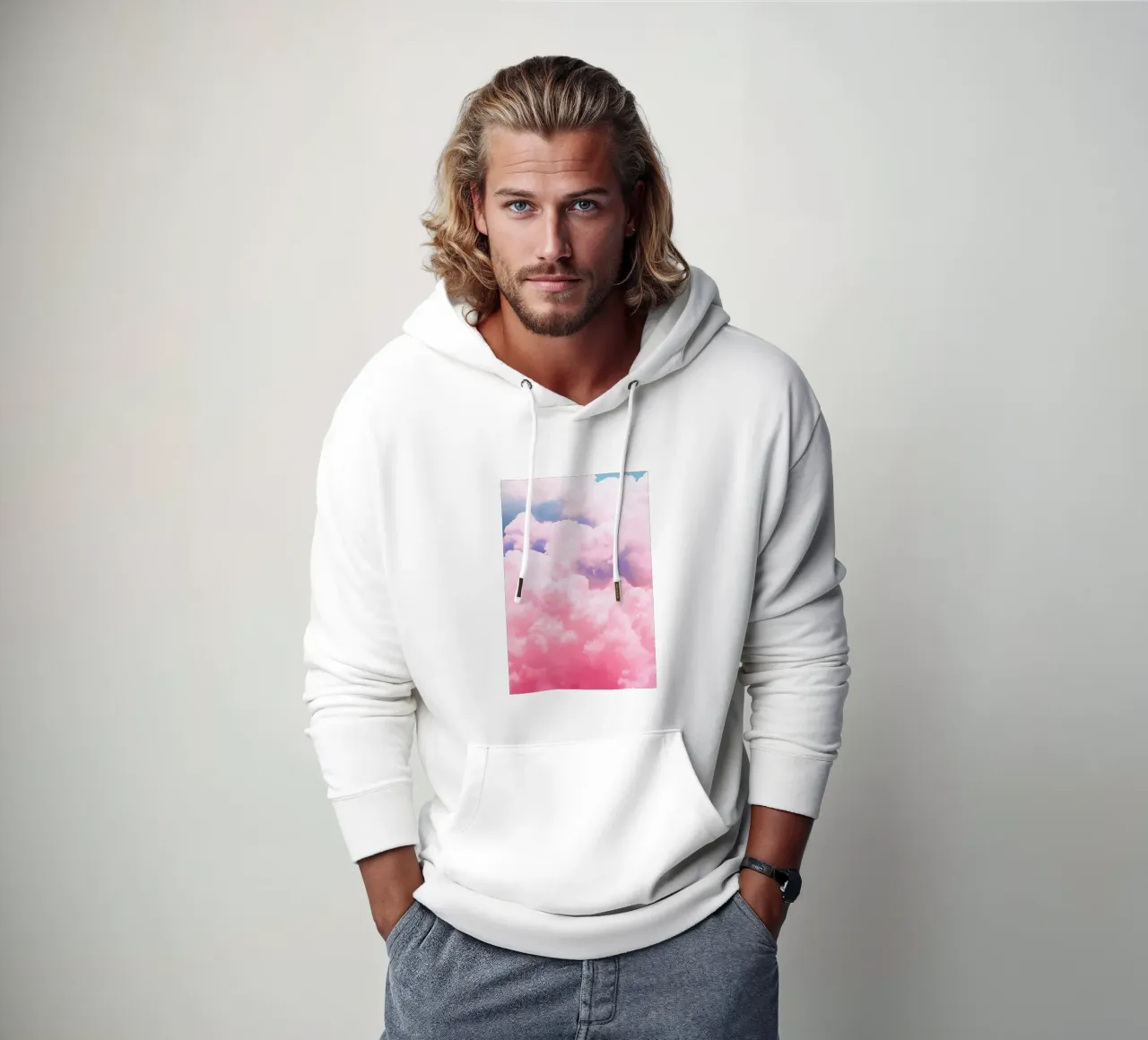 Candy Sky felpa con cappuccio da cafelab