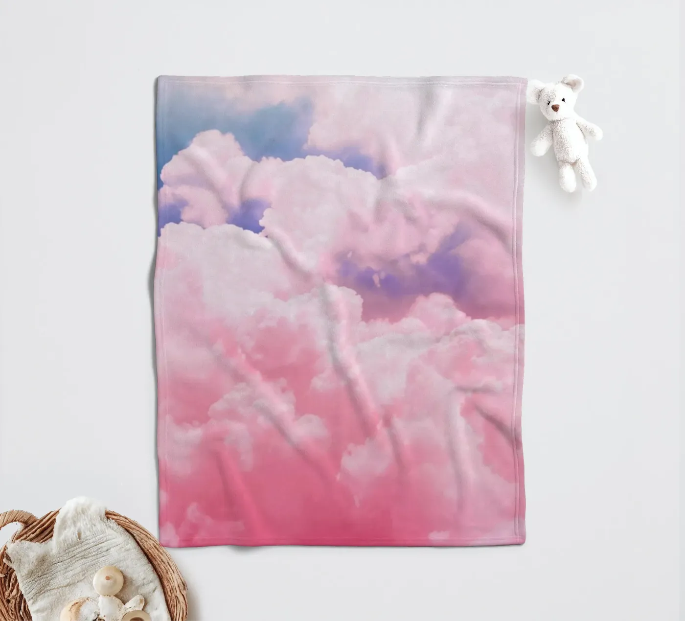 Candy Sky fleece blanket by cafelab