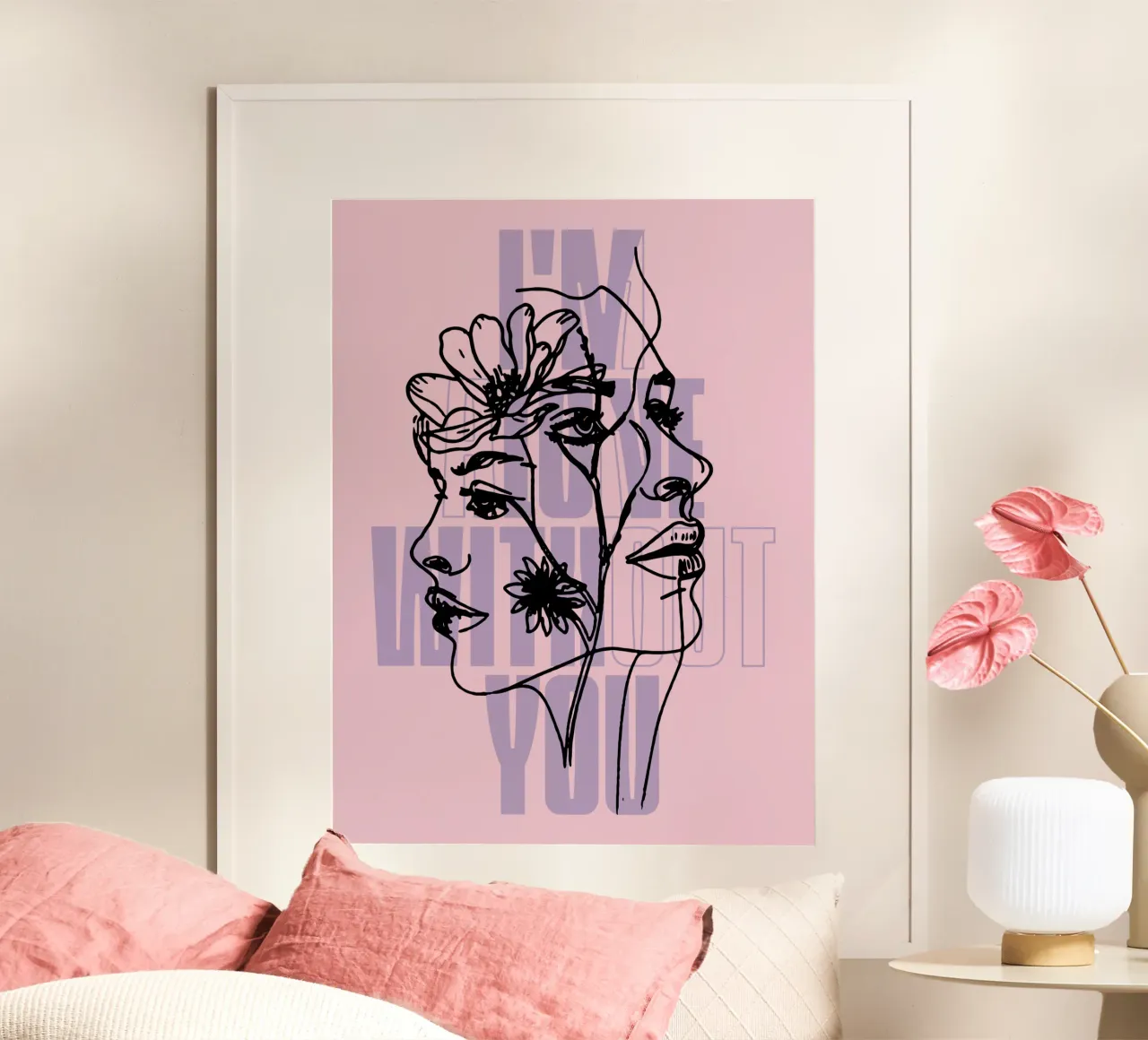 Enamorado de ti sketch poster de Gunawan Rb