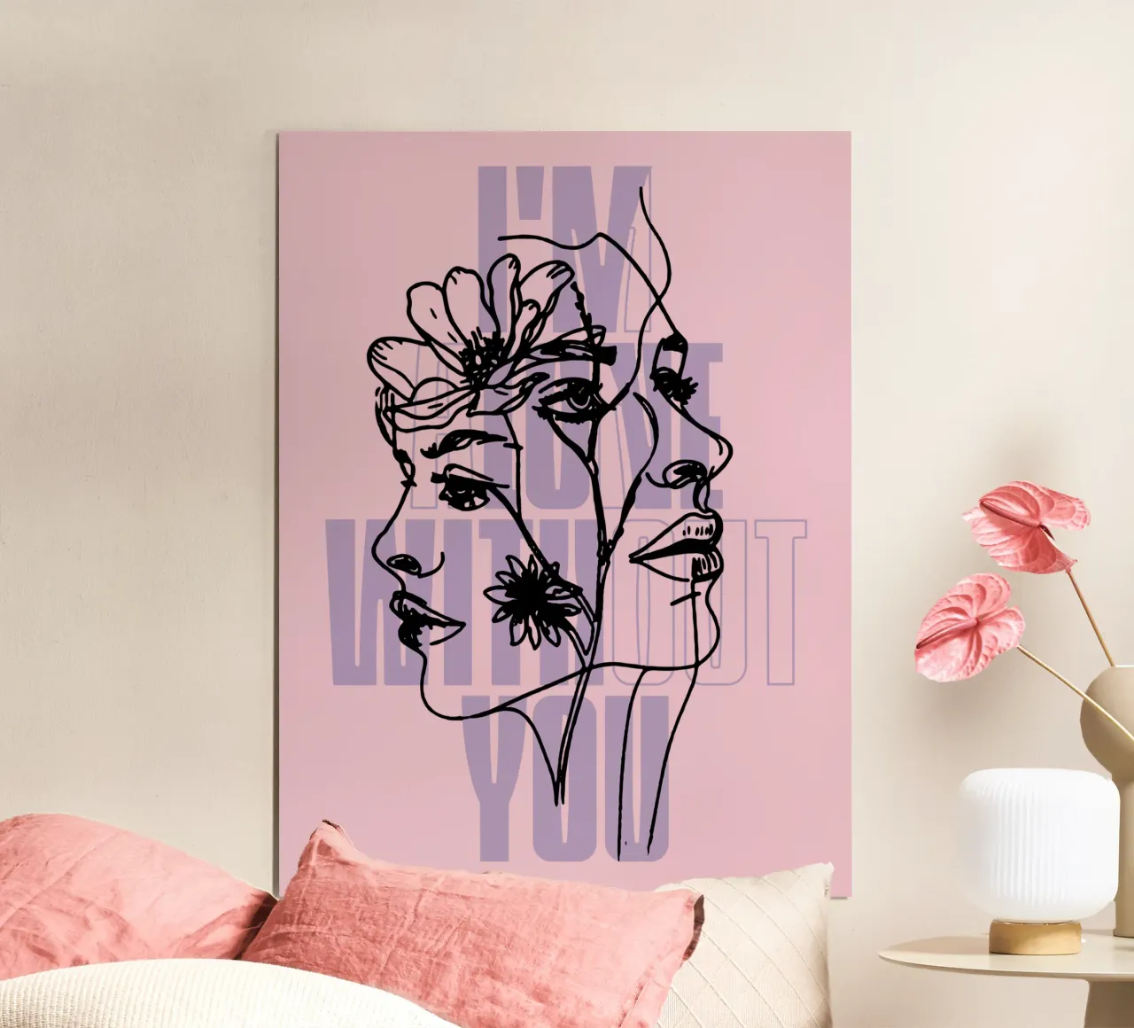 Enamorado de ti sketch poster de Gunawan Rb