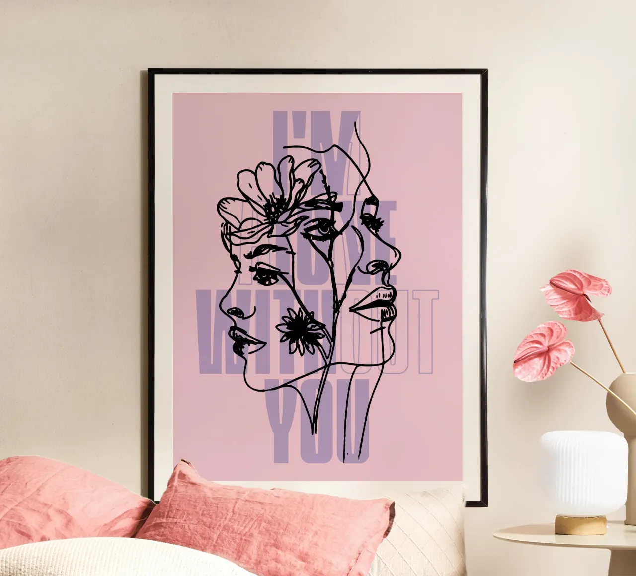 Enamorado de ti sketch poster de Gunawan Rb