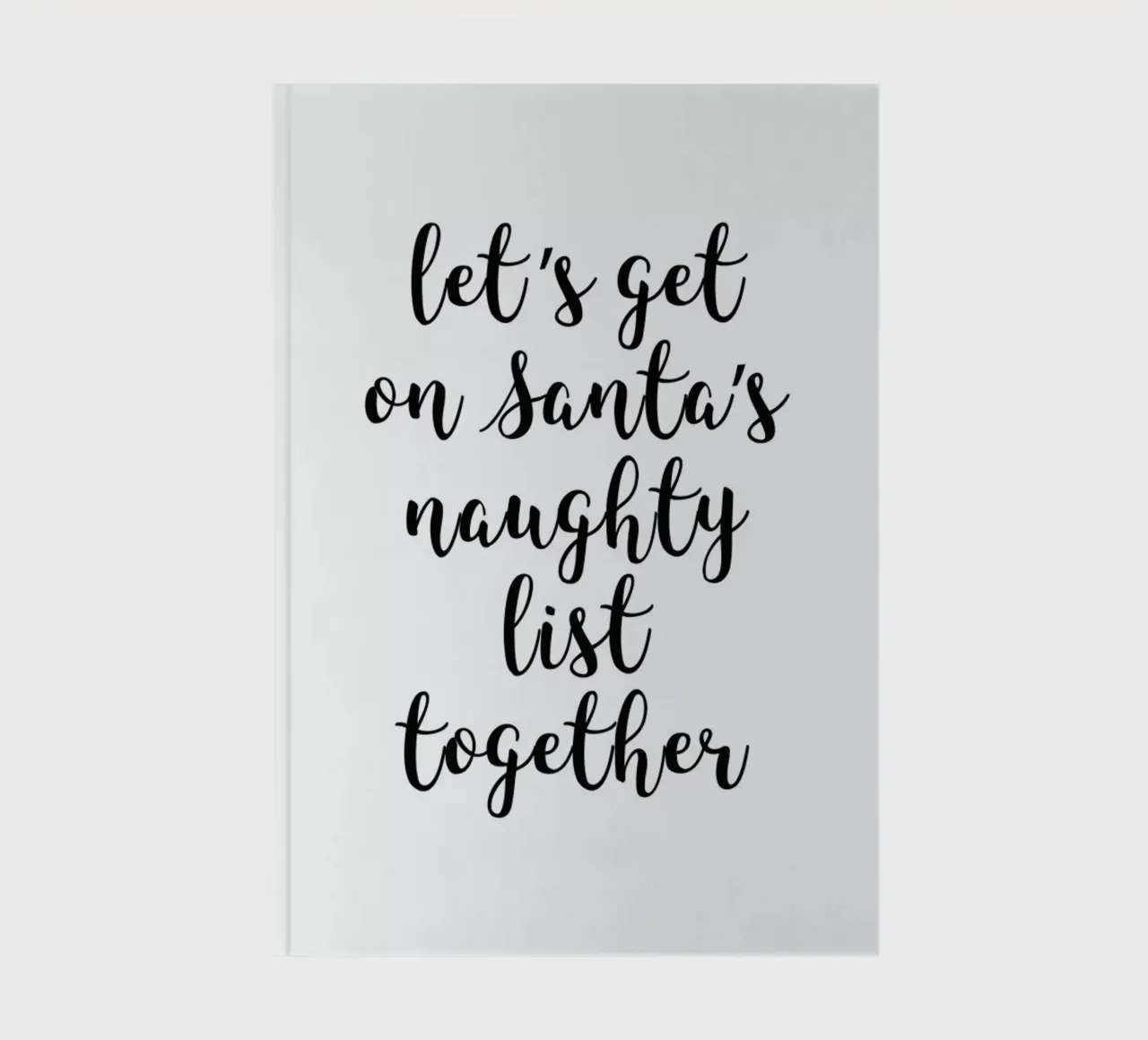Naughty List notebook by Studio One