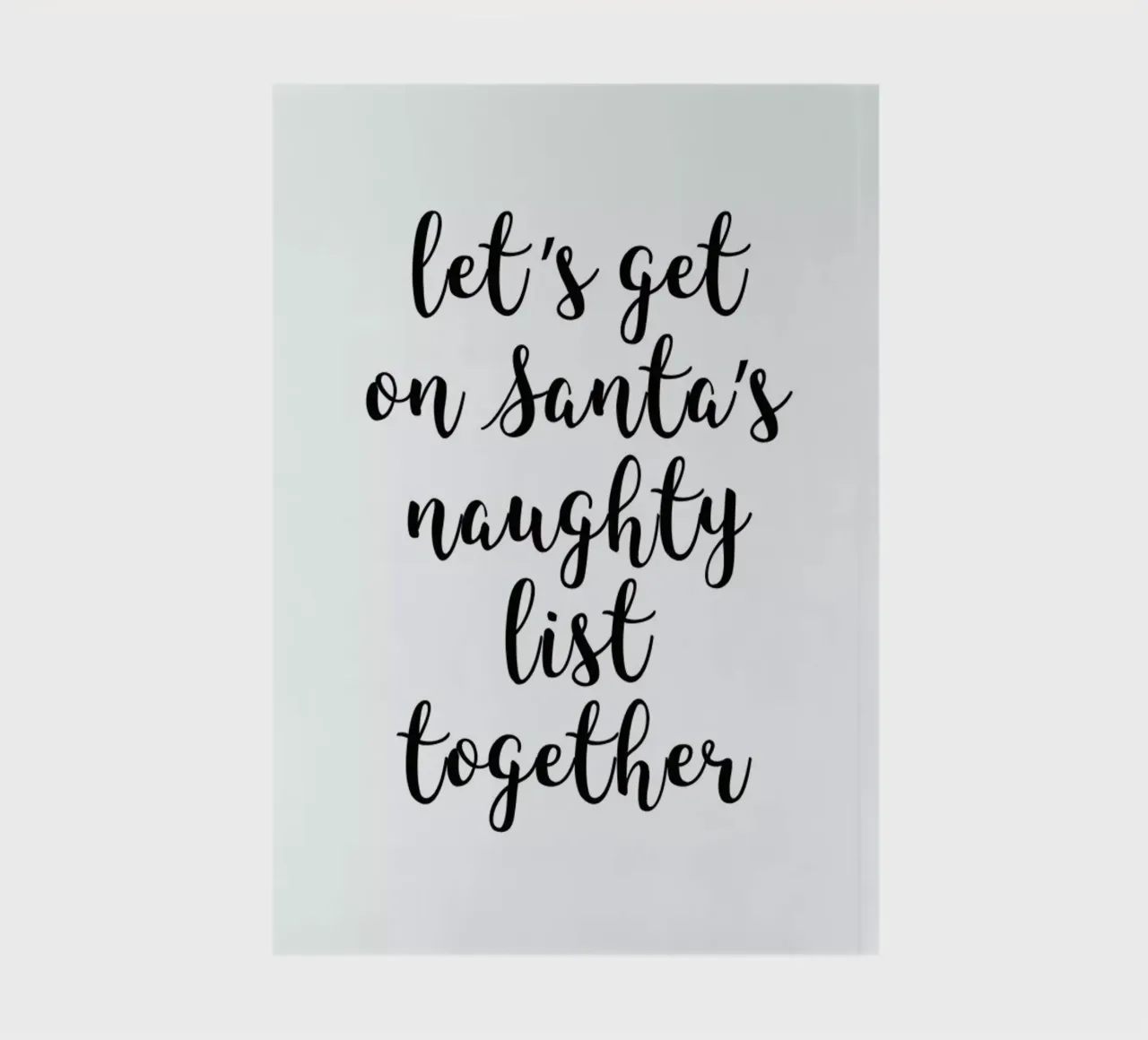 Naughty List notebook by Studio One
