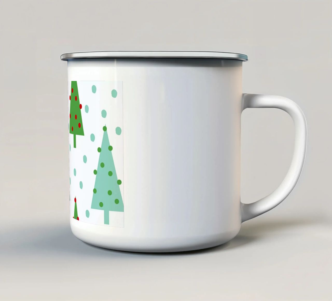 Christmas Tree tazza in smalto da Charlotte Winter