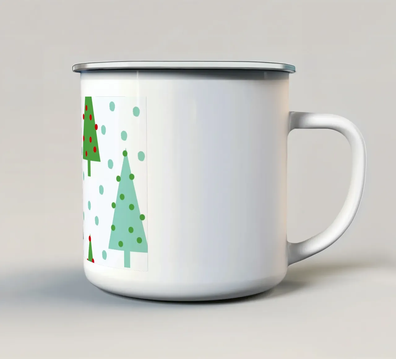 Christmas Tree tazza in smalto da Charlotte Winter