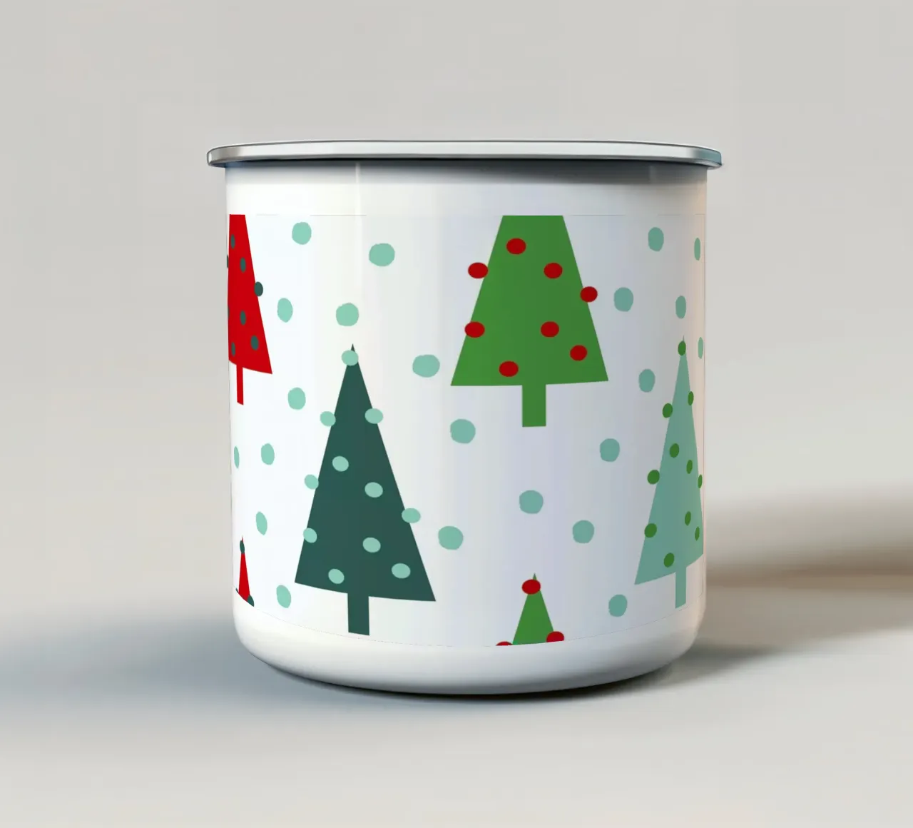 Christmas Tree tazza in smalto da Charlotte Winter