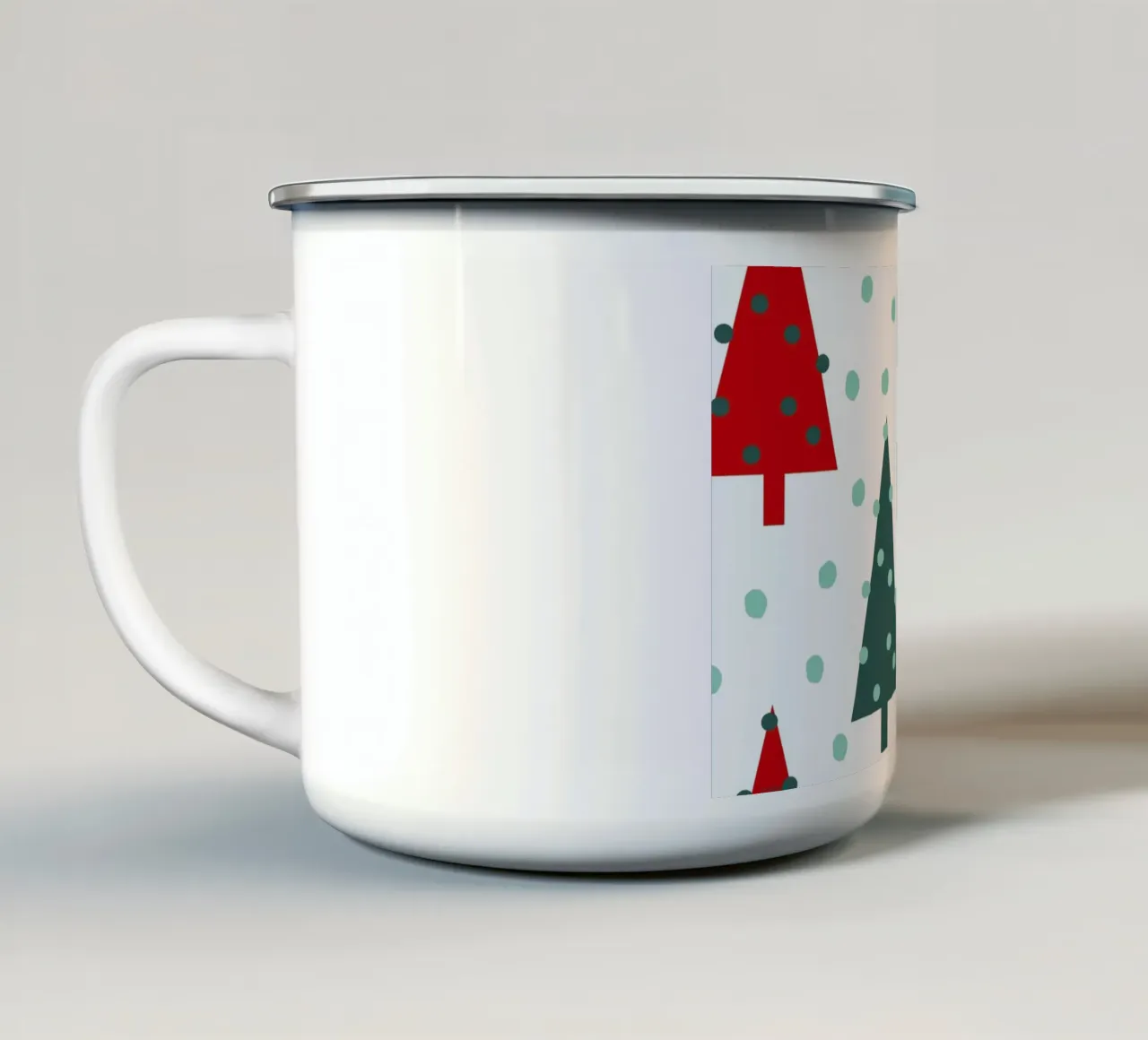 Christmas Tree tazza in smalto da Charlotte Winter