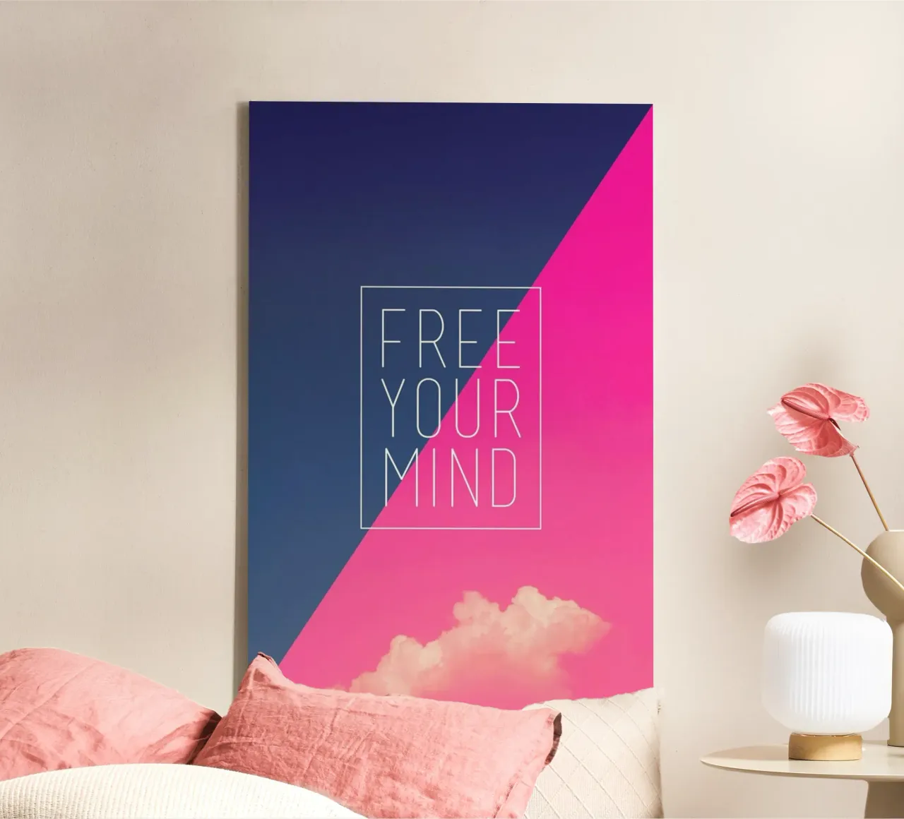 Free Your Mind III tela con Cornice a cassetta da Galaxy Eyes