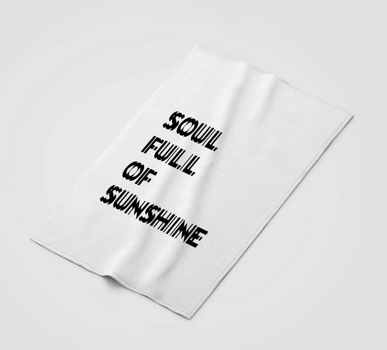 Soul Full Of Sunshine fleece blanket by YV TYPOGRAPHY