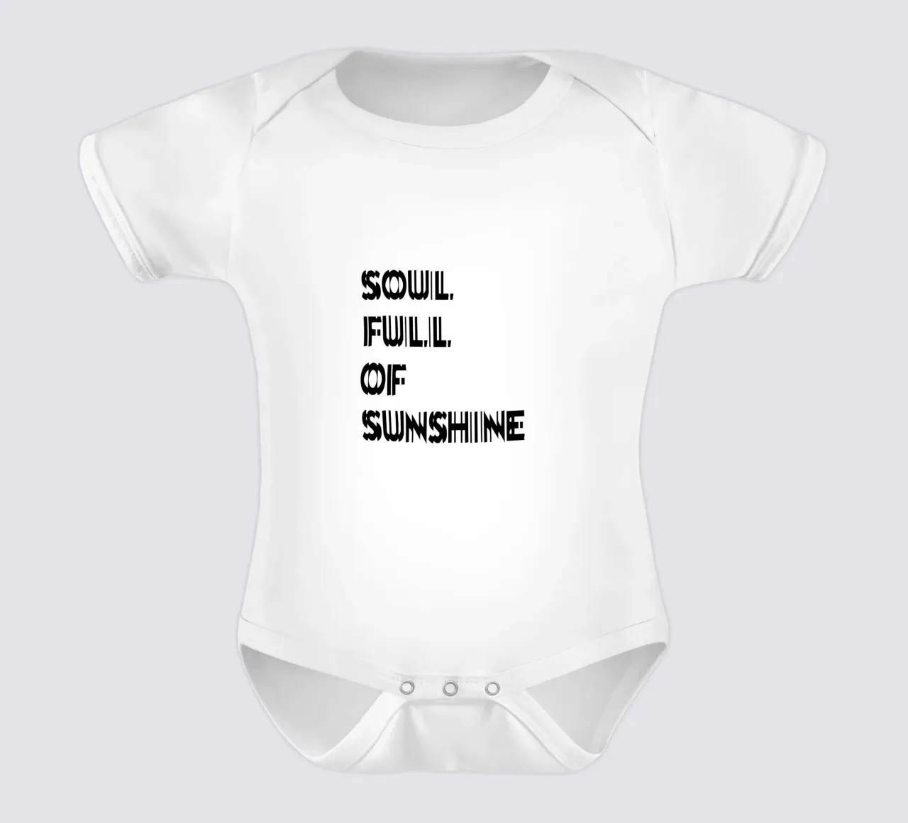 Anima piena di sole body neonato maniche corte da YV TYPOGRAPHY