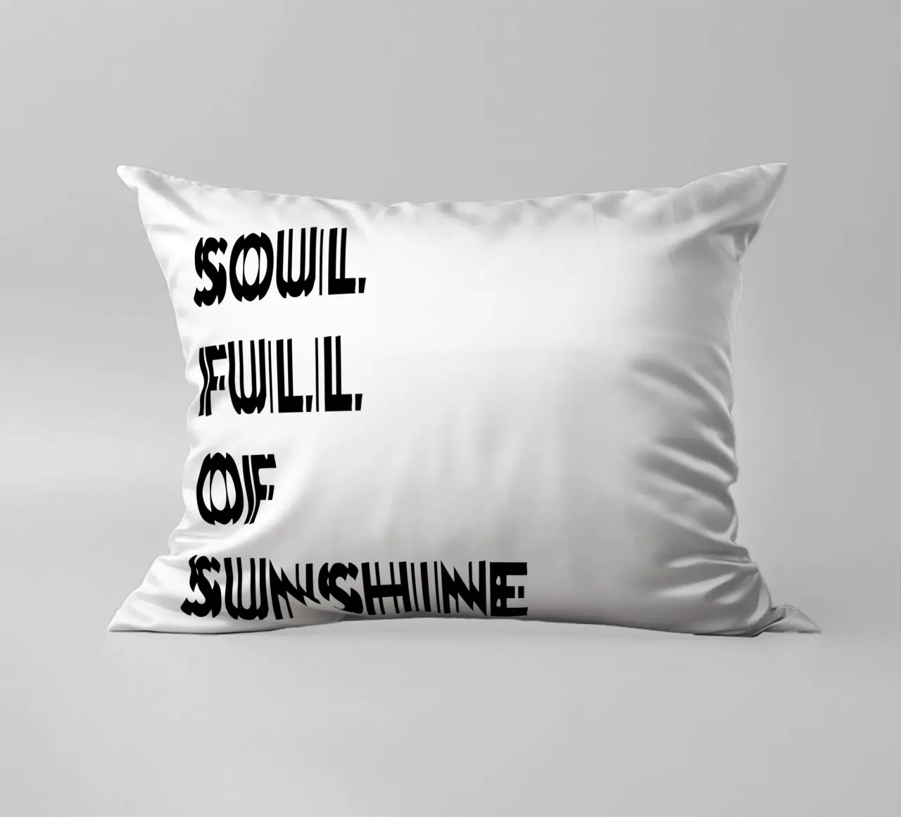 Anima piena di sole cuscino da YV TYPOGRAPHY