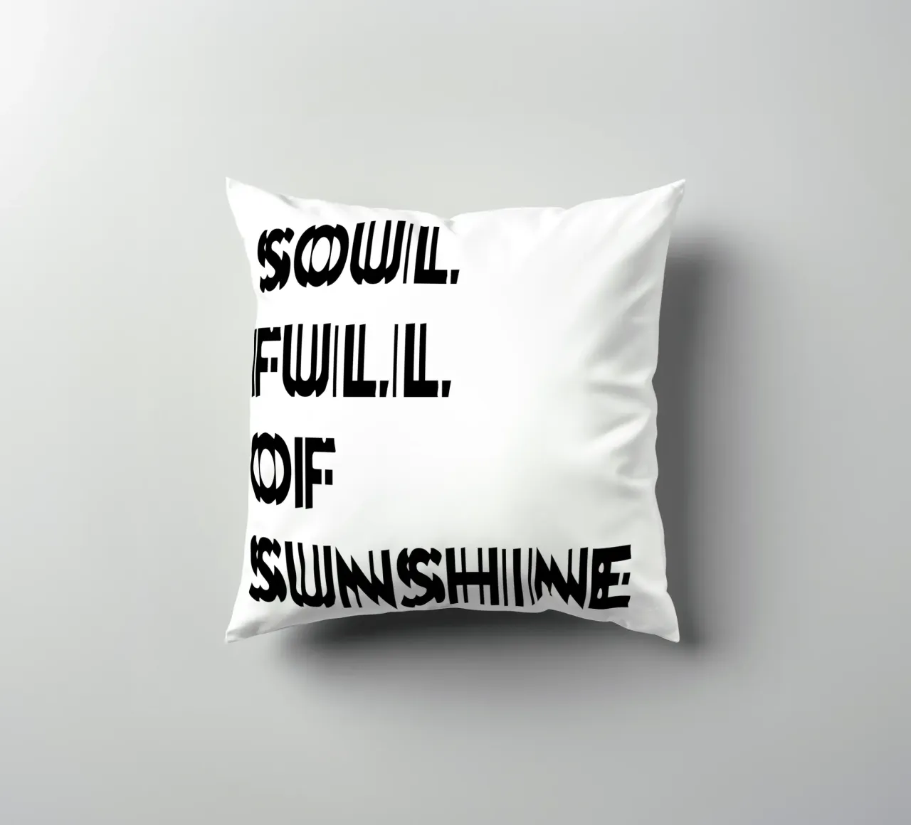 Anima piena di sole cuscino da YV TYPOGRAPHY