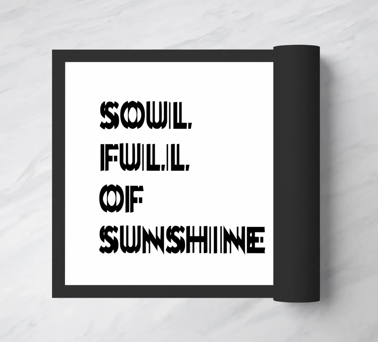 Anima piena di sole zerbino da YV TYPOGRAPHY