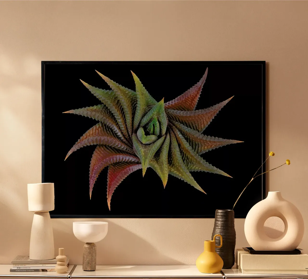 Haworthia Limifolia - Victor Mozqueda poster con telaio in legno da Pictufy