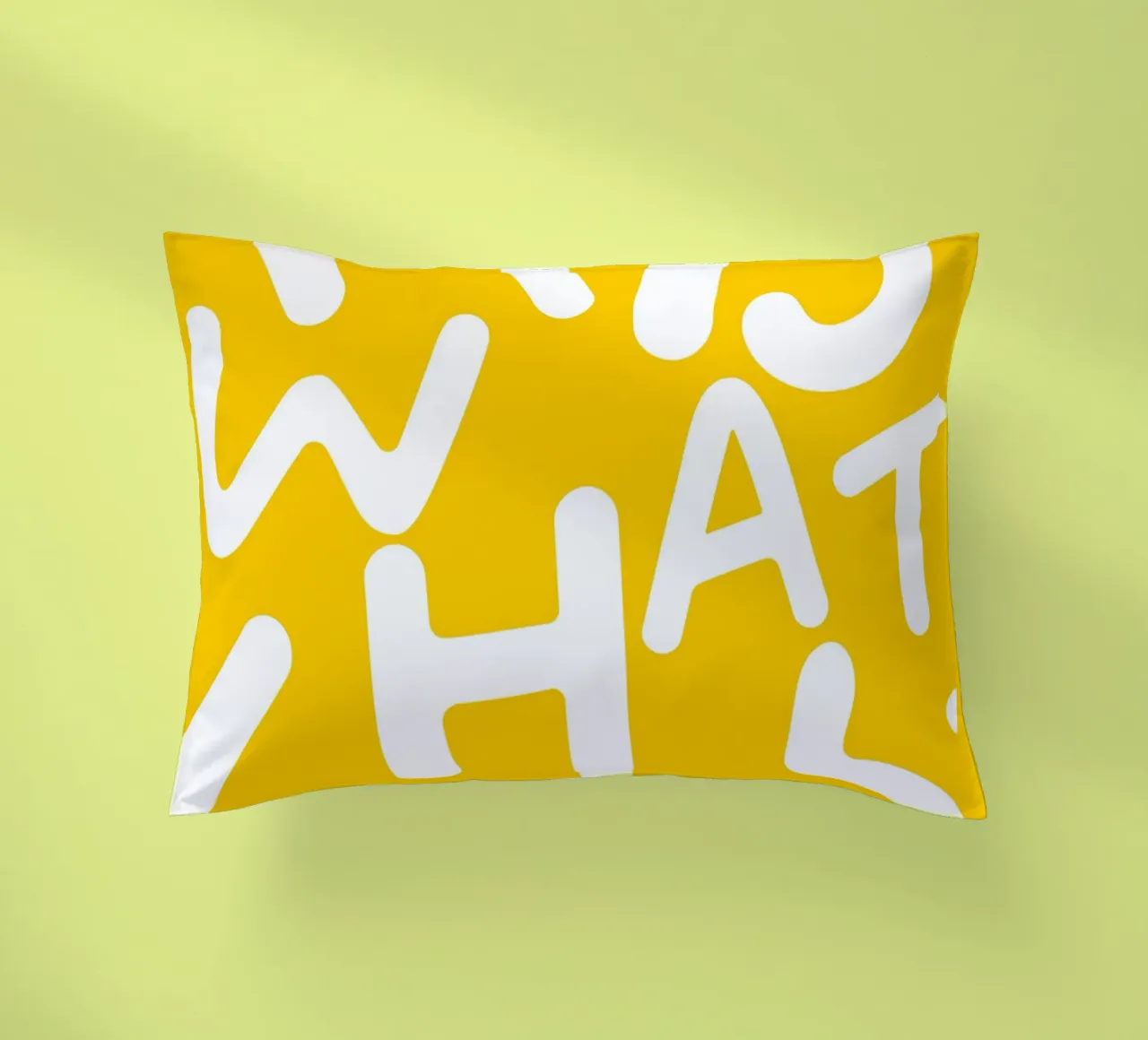 It is What It Is | Tipografia Lettere eccentriche Giallo Citazione cuscino da 83oranges