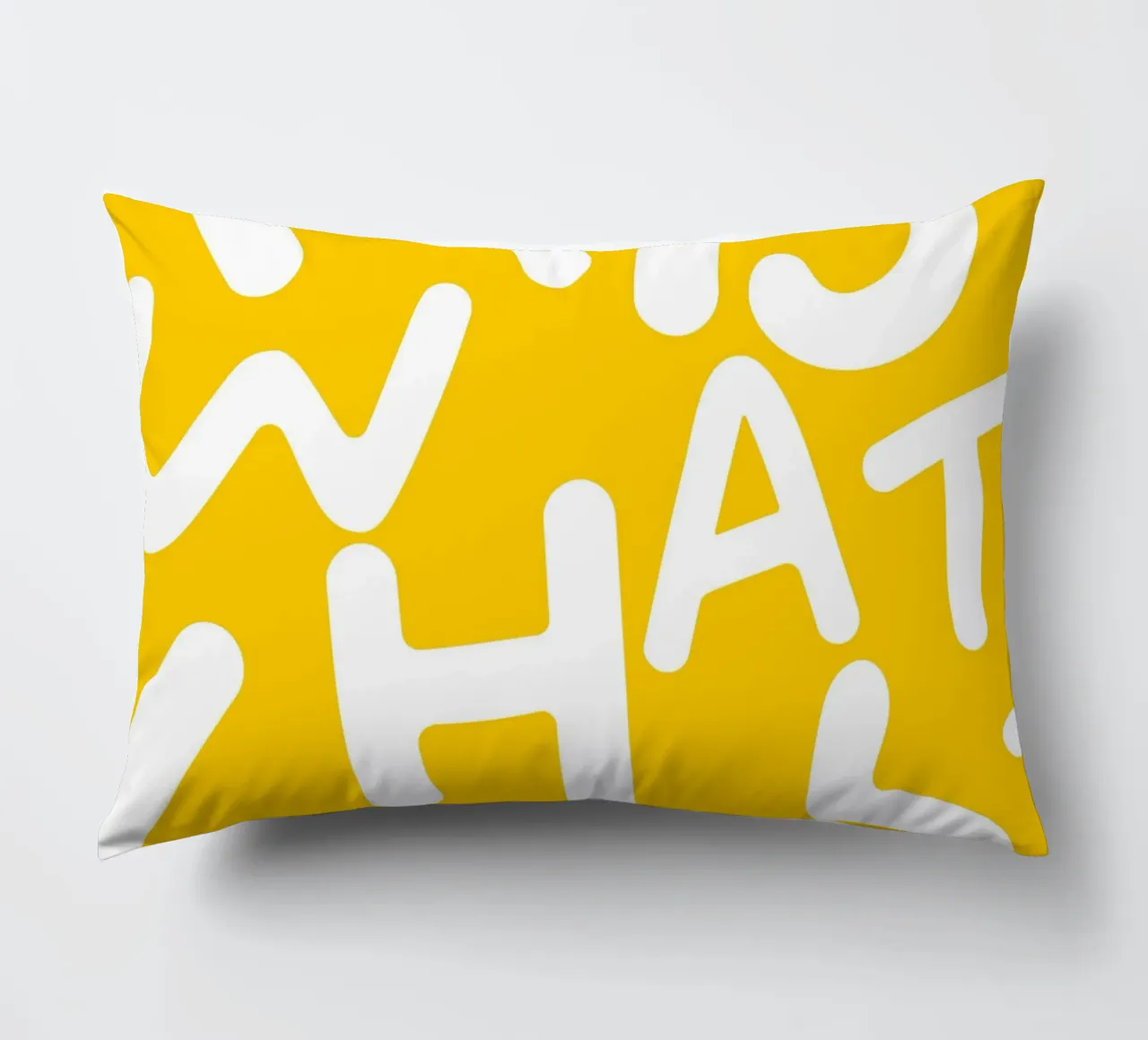 It is What It Is | Tipografia Lettere eccentriche Giallo Citazione cuscino da 83oranges