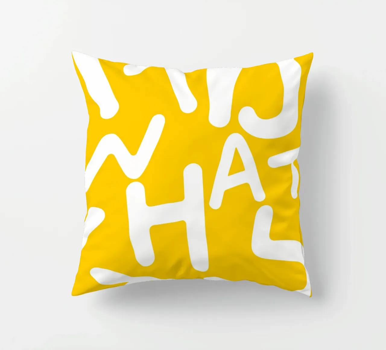 It is What It Is | Tipografia Lettere eccentriche Giallo Citazione cuscino da 83oranges